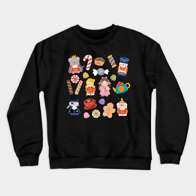 Nutcracker Ballet Crewneck Sweatshirt by Figberrytea